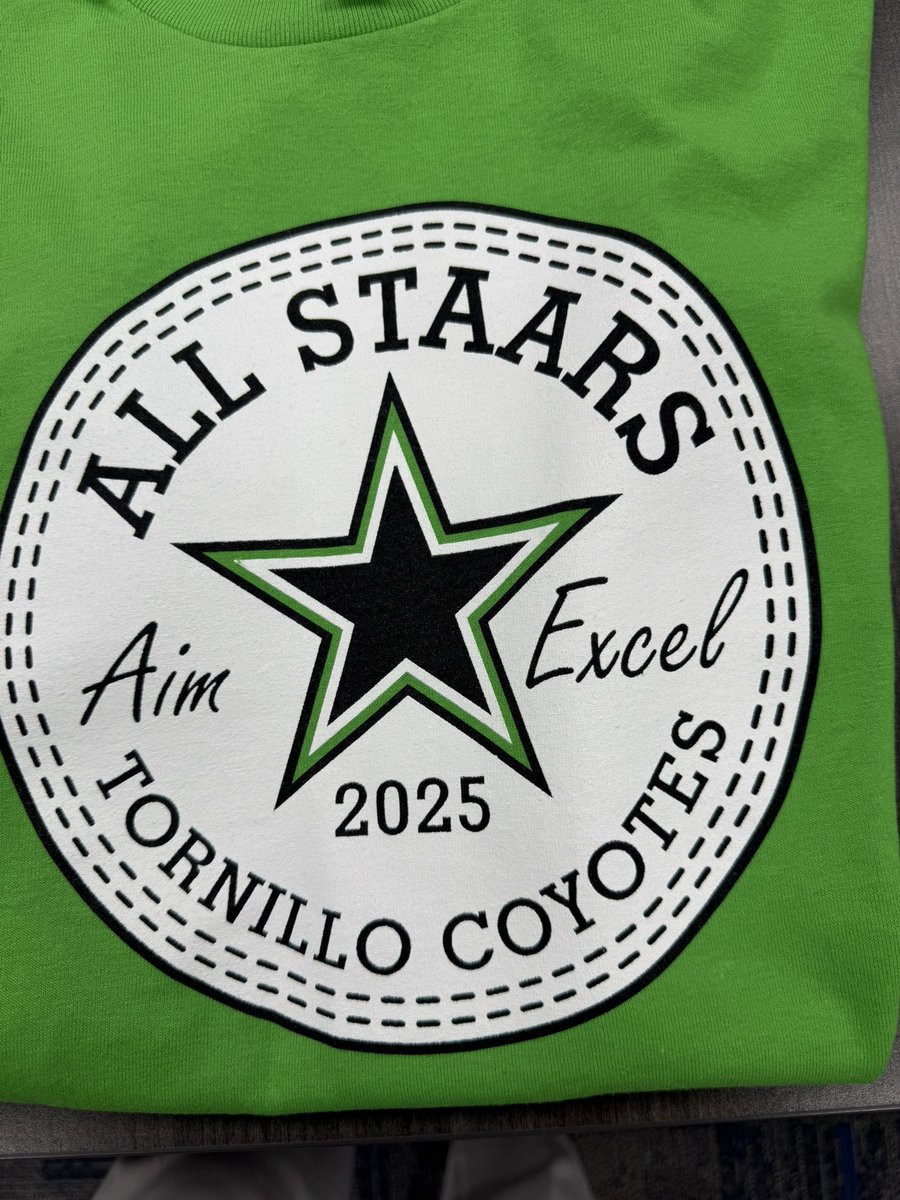 🐾Yeah! Thank you Tornillo counselors! Excited to sport our STAAR shirts tomorrow!#TISDProud