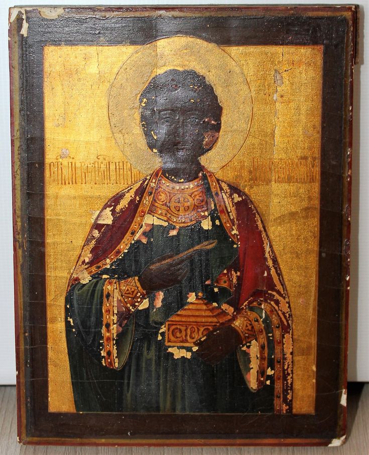 Russian Icon of St. Panteleimon the Healer