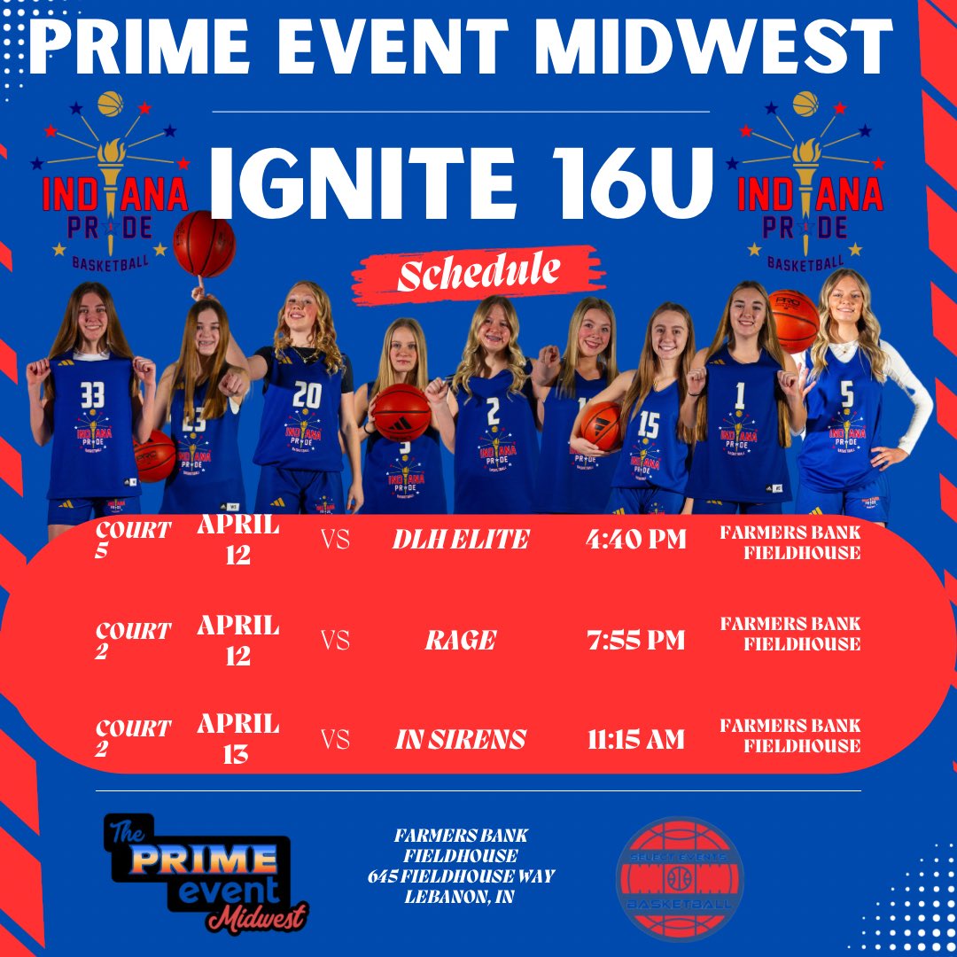 Lilly Harrier (@lillyharrier_13) on Twitter photo Here’s our schedule for this weekend! Let’s Go! <a href="/InPrideBBClub/">Indiana Pride Basketball</a> <a href="/cbmeadow/">Charlie Meadows</a> <a href="/coachroncarter/">CoachRonCarter</a> <a href="/CoachTRail/">Sam Terrell</a> <a href="/LillyHarrier_13/">Lilly Harrier</a> <a href="/jordynnblann/">jordynn</a> <a href="/AudrinaDugan/">Audrina Dugan</a> <a href="/jillrad2028/">Jillian Conrad</a> <a href="/natalie_steng/">Natalie Stenger</a> <a href="/CurlessAdalynn/">Adalynn Curless</a> <a href="/AubreySpar72751/">aubrey sparks</a> <a href="/alexis_harris08/">Alexis Harris</a> @addieramsay Here’s our schedule for this weekend! Let’s Go! <a href="/InPrideBBClub/">Indiana Pride Basketball</a> <a href="/cbmeadow/">Charlie Meadows</a> <a href="/coachroncarter/">CoachRonCarter</a> <a href="/CoachTRail/">Sam Terrell</a> <a href="/LillyHarrier_13/">Lilly Harrier</a> <a href="/jordynnblann/">jordynn</a> <a href="/AudrinaDugan/">Audrina Dugan</a> <a href="/jillrad2028/">Jillian Conrad</a> <a href="/natalie_steng/">Natalie Stenger</a> <a href="/CurlessAdalynn/">Adalynn Curless</a> <a href="/AubreySpar72751/">aubrey sparks</a> <a href="/alexis_harris08/">Alexis Harris</a> @addieramsay