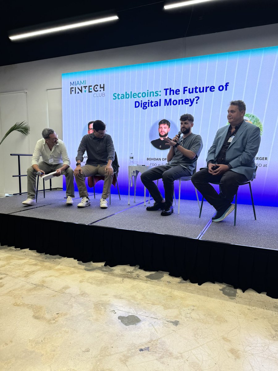 Margaret Rosenfeld (@agentm_tech) on Twitter photo Stablecoins, Staking and the Future of Money was the topic at the <a href="/thelabmiami/">The LAB Miami</a> tonight as <a href="/everstake_pool/">Everstake</a>’s <a href="/bo_opryshko/">Bo</a> chatted with <a href="/the_hoch/">Alex "The Hoch" Hochberger, MBA</a> of @web3enablerc,<a href="/awerner/">Andy Werner</a> and Antonio DeLorezo of <a href="/FiatRepublic/">Fiat Republic</a> hosted by the Miami FinTech Club. Stablecoins, Staking and the Future of Money was the topic at the <a href="/thelabmiami/">The LAB Miami</a> tonight as <a href="/everstake_pool/">Everstake</a>’s <a href="/bo_opryshko/">Bo</a> chatted with <a href="/the_hoch/">Alex "The Hoch" Hochberger, MBA</a> of @web3enablerc,<a href="/awerner/">Andy Werner</a> and Antonio DeLorezo of <a href="/FiatRepublic/">Fiat Republic</a> hosted by the Miami FinTech Club.