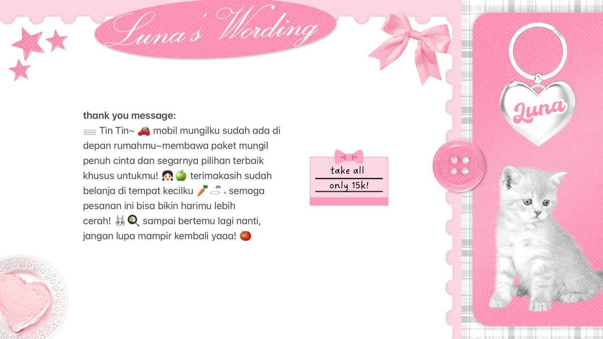 help repost please? thank you! ♡

luna’s lovely bundle is here! 🐰🎀 two ready stock wording bundles to make your profile extra cute . . <3 kindly look the ALT for prices! 👧🏻 don’t let them sit too long, sweetie . . 🫶🏻

#zonauang #zonajajan