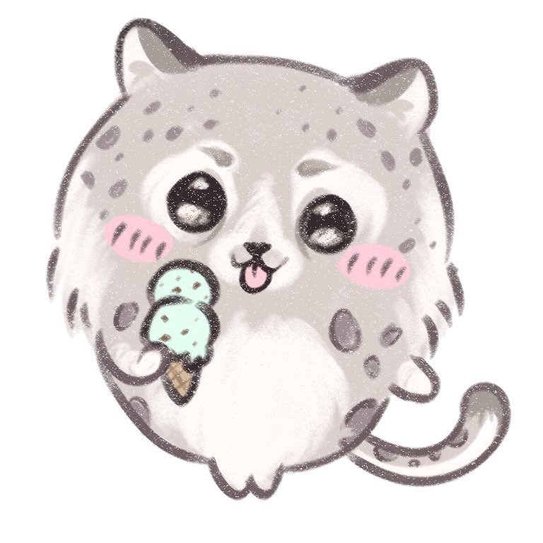 sweetarare's tweet image. snow leopard chiisona