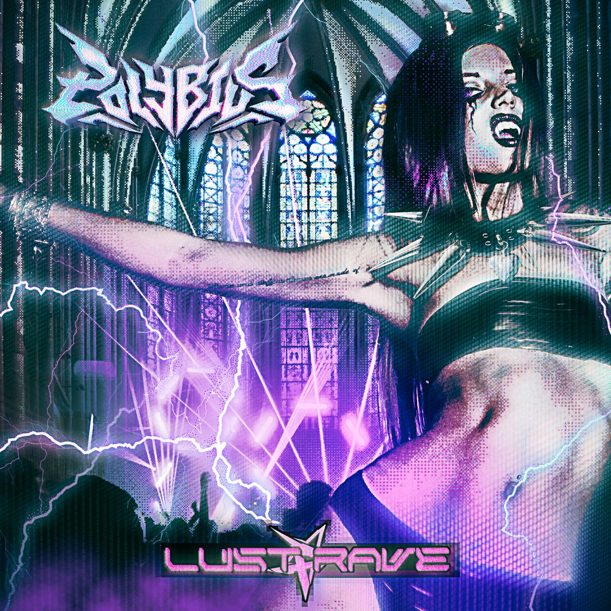 Cover art I designed for the final boss of dark clubbing music Polybius!  

🎧 : polybius1981s.bandcamp.com/track/lust-rave