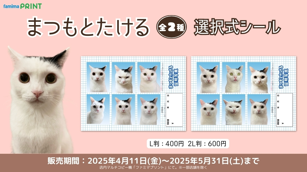 まつもとたける×ファミマプリント】 チャームポイントはまんまるおめめ