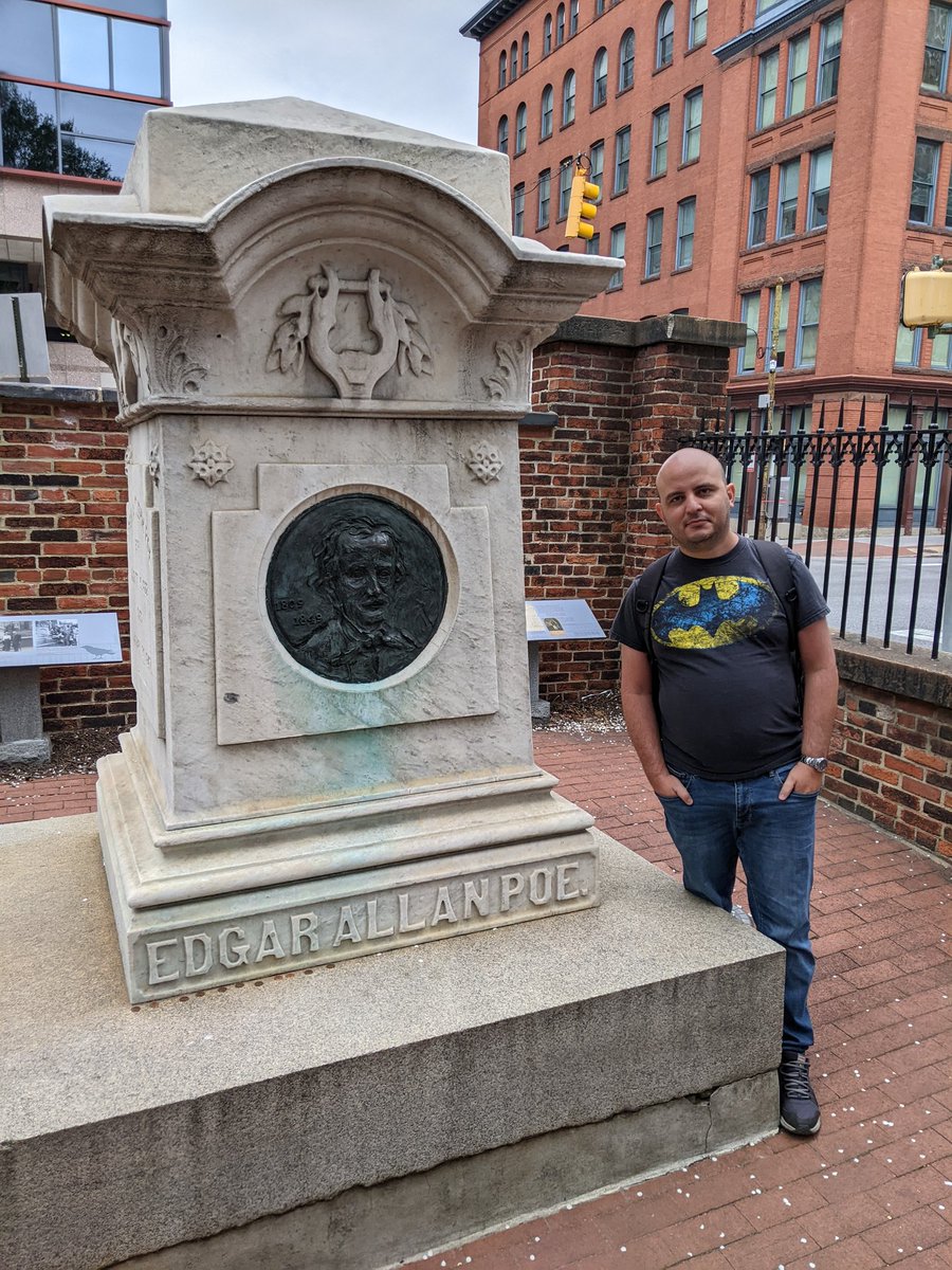 A remarkable moment during the Baltimore trip. 15 years old me never dreamt of getting to visit Poe's final resting place.