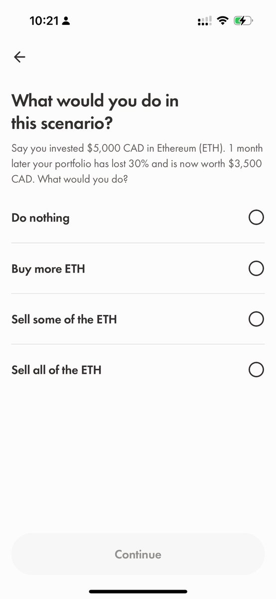 尝试了下🇨🇦加拿大本土的美股+炒币+报税软件wealthsimple，感觉是免费报税软件里功能最完整的。

羊毛：用邀请链接wealthsimple.com/invite/DPFUIS注册开通，存1加币就能再拿到25加币🎁

虽然但是图二的这个问卷也是有点mean