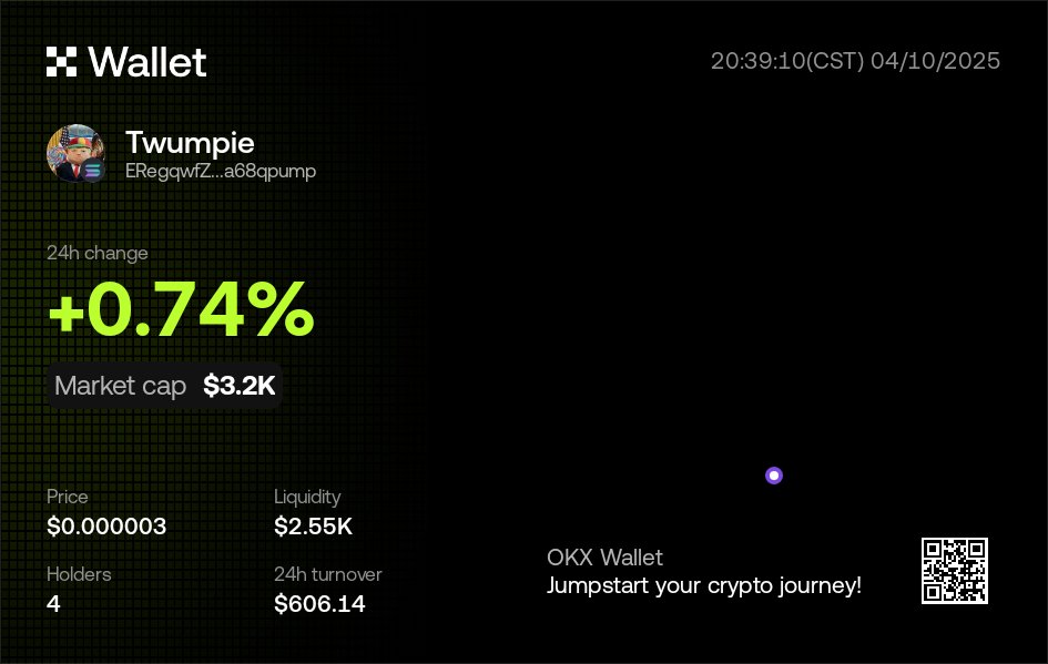 BITCOINGREMLINS's tweet photo. #Twumpie is making waves! Jump into OKX DEX to catch the momentum. DYOR!
https://t.co/aBShn1f7Z8 https://t.co/9rZttAxI6W