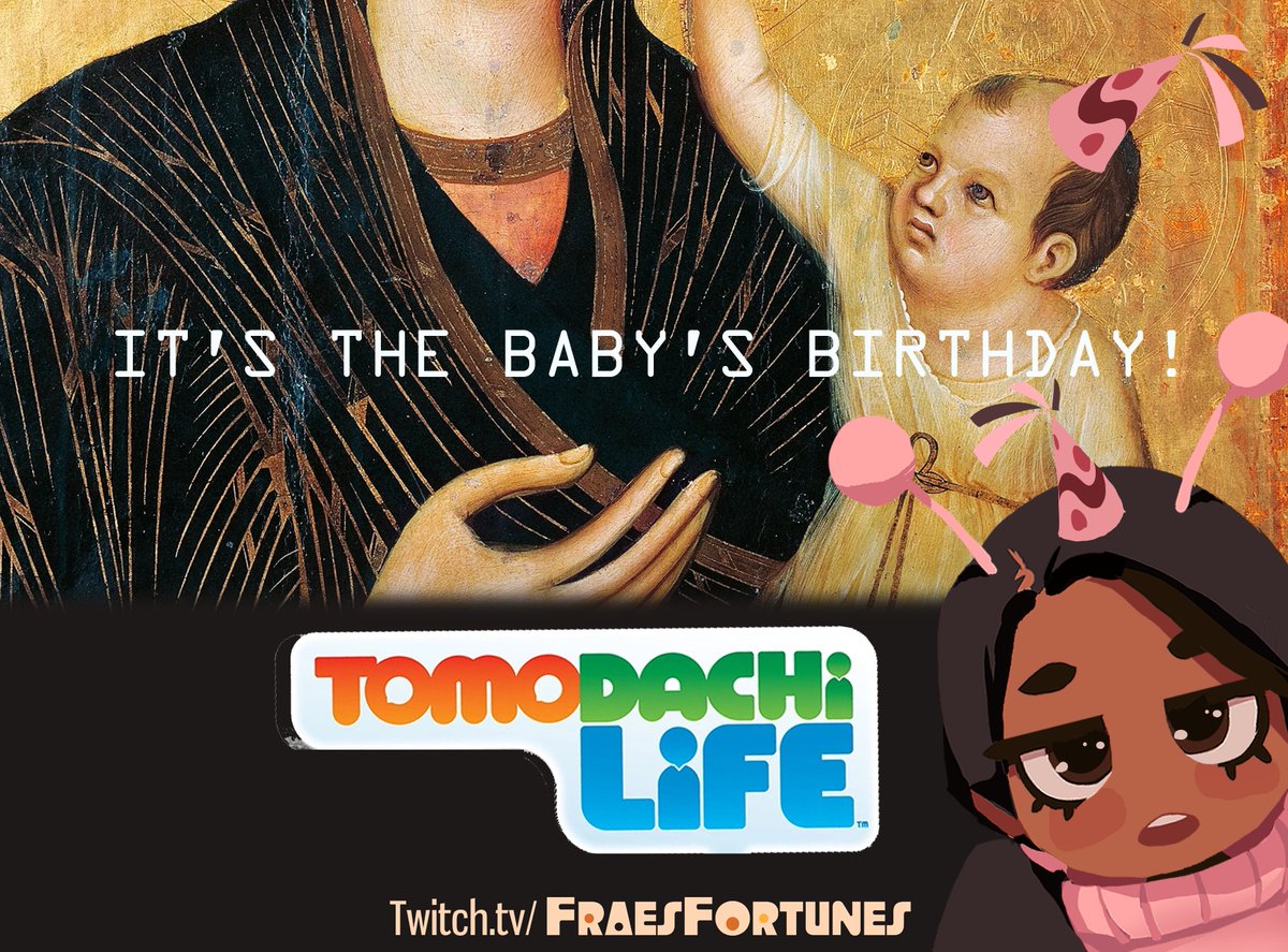 💖TONIGHT TONIGHT AT 10PM ET💖

 A MAJOR TOMODACHI LIFE EPISODE

twitch.tv/FraesFortunes
