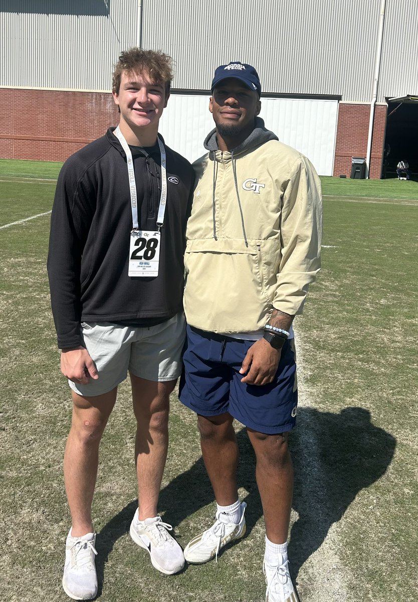 Asa Wall (@asatwall) on Twitter photo Thanks <a href="/DrizzyDre_478/">DRË</a> for the invite to spring practice. Enjoyed it!!! <a href="/GeorgiaTechFB/">Georgia Tech Football</a> <a href="/GTFootball/">Georgia Tech Football</a> <a href="/CoachBrentKeyGT/">Coach Brent Key</a> <a href="/CoachBrock50/">Nathan Brock</a> <a href="/RecruitGeorgia/">Recruit Georgia</a> @On3Recruits <a href="/RustyMansell_/">Rusty Mansell</a> <a href="/BVEvery/">Barry Every</a> <a href="/TheUCReport/">Billy Tucker</a> <a href="/ChadSimmons_/">ChadSimmons</a> <a href="/CoachAlexMathis/">Coach Alex Mathis</a> <a href="/Rivals/">Rivals</a> <a href="/DemetricDWarren/">Demetric D. Warren</a> <a href="/Coach_jtwall/">JT Wall</a> <a href="/chad_alligood/">Chad Alligood</a> Thanks <a href="/DrizzyDre_478/">DRË</a> for the invite to spring practice. Enjoyed it!!! <a href="/GeorgiaTechFB/">Georgia Tech Football</a> <a href="/GTFootball/">Georgia Tech Football</a> <a href="/CoachBrentKeyGT/">Coach Brent Key</a> <a href="/CoachBrock50/">Nathan Brock</a> <a href="/RecruitGeorgia/">Recruit Georgia</a> @On3Recruits <a href="/RustyMansell_/">Rusty Mansell</a> <a href="/BVEvery/">Barry Every</a> <a href="/TheUCReport/">Billy Tucker</a> <a href="/ChadSimmons_/">ChadSimmons</a> <a href="/CoachAlexMathis/">Coach Alex Mathis</a> <a href="/Rivals/">Rivals</a> <a href="/DemetricDWarren/">Demetric D. Warren</a> <a href="/Coach_jtwall/">JT Wall</a> <a href="/chad_alligood/">Chad Alligood</a>
