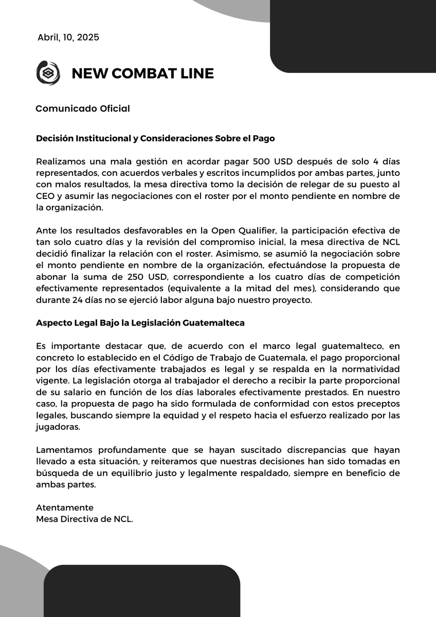 New Combat Line tweet media