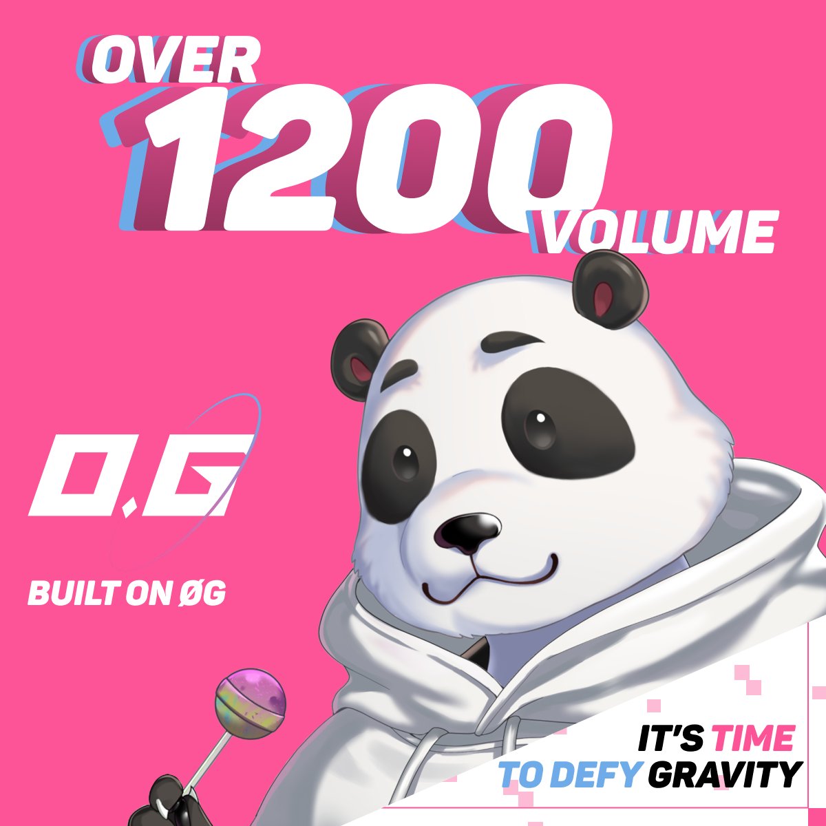 One Gravity (Ø,G) (@onegravitynft) on Twitter photo Over $1,988,413 in trading volume in less than a month.
We will Defy Gravity. Powered by <a href="/0G_labs/">0G Labs (Ø,G) - AI L1</a>. Over $1,988,413 in trading volume in less than a month.
We will Defy Gravity. Powered by <a href="/0G_labs/">0G Labs (Ø,G) - AI L1</a>.