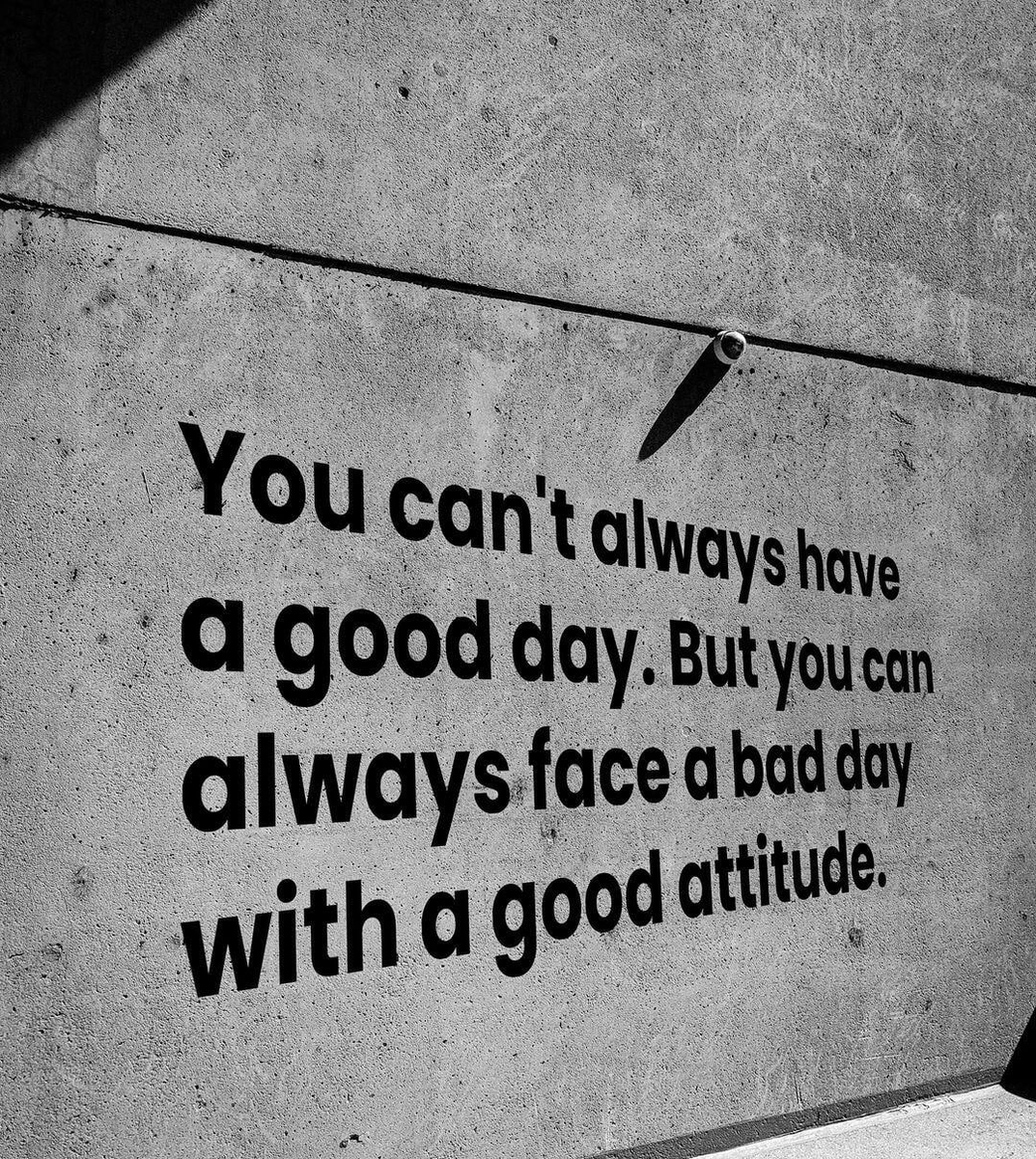 Allison200048's tweet photo. A positive attitude is the key. https://t.co/NbR9mDgBSg