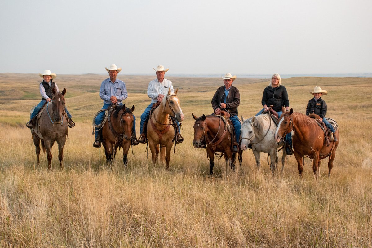 Tomorrow, Britton Blair will take you to South Dakota for our Snapchat Takeover ✈️

Blair Brothers includes Britton, his dad, Rich, his uncle, Ed and his cousin, Chad. Britton's wife, Amanda and two boys Jack (12) and Colt (9) also help out.

The cow/calf and seedstock operation