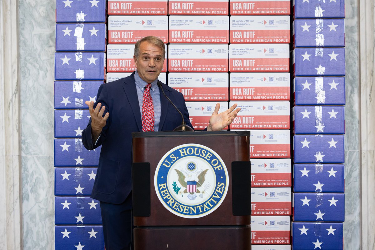 A big day on Capitol Hill!

Yesterday, we hosted "American Made International Assistance" to honor the farmers, producers &amp; shippers helping fight child malnutrition around the world.

Proud to showcase how U.S.-made RUTF is saving lives every day.

Photos below! #MadeInAmerica
