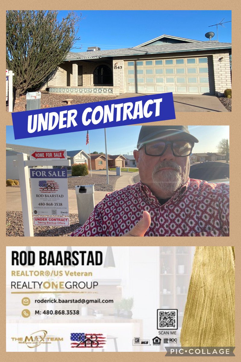 Thumbs up 👍 

Seller needed to get this sold ASAP &amp; as efficiently as possible.

So…. That’s what we did. 

Looking forward to an expedited close. 

#RodTheRealtorAZ #BuySellAZ
#ArizonaLiving #VeteranRealtor #RetireInArizona #ArizonaRealEstate #AZRealtor #HereToServe
