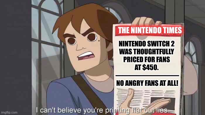 Just thought I’d give Nintendo a taste on how they look right now. Lookin’ at you Dougie boy!
#Nintendo #NintendoSwitch2 #LowerThePrice