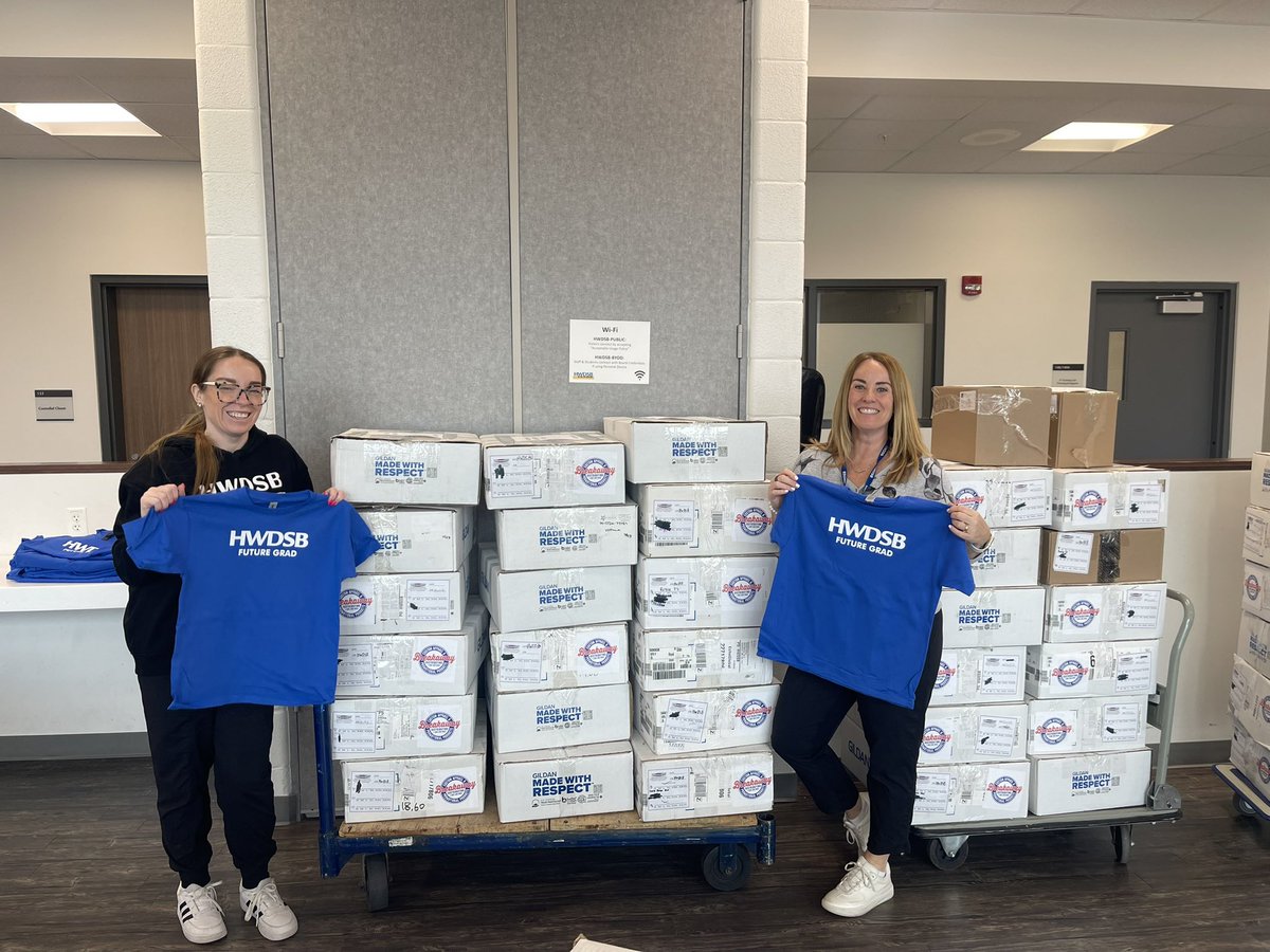 Ashley Beaulne (@msbeaulne) on Twitter photo 3500 HWDSB future grad t-shirts boxed and ready to be sent to schools today. Donβt let these trollies fool you. There were so many more boxes unseen. π Canβt wait to see our new to K students in these adorable shirts! <a href="/nicolafacchini2/">Nicola Facchini</a> (not pictured Dana Kingdon) 3500 HWDSB future grad t-shirts boxed and ready to be sent to schools today. Donβt let these trollies fool you. There were so many more boxes unseen. π Canβt wait to see our new to K students in these adorable shirts! <a href="/nicolafacchini2/">Nicola Facchini</a> (not pictured Dana Kingdon)