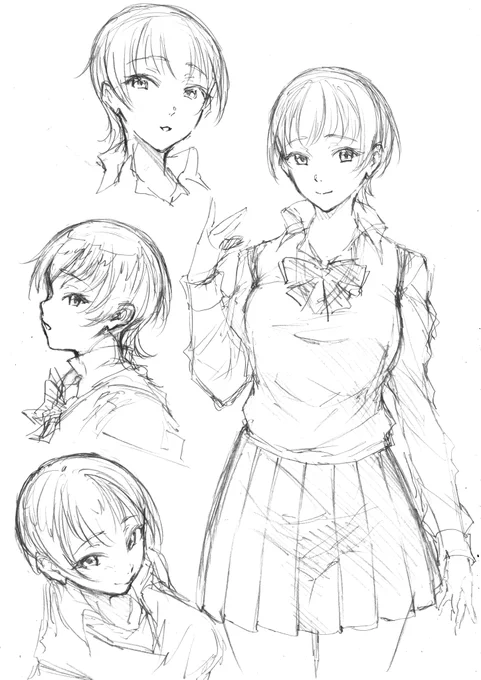 キャラデザラフです。 