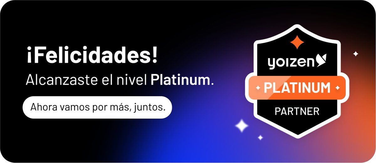 Red_In_Tech's tweet image. Estamos muy contentos de anunciar que alcanzamos en nivel Platinum como Partners de @Yoizen.

#Yoizen #IAGenerativa #CXConversacional #CXConversacional #IA #ExperienciaDelCliente #customerexperience #businessmessaging #WhatsApp #WhatsAppBusinessAPI