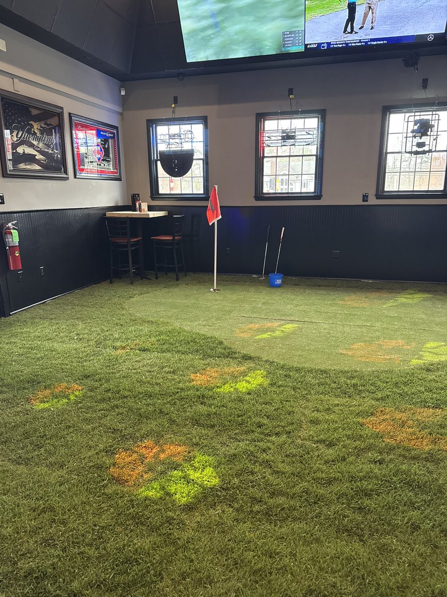KeithSalmon1's tweet photo. Sod on plastic  looking a little different these days. Happy Masters week https://t.co/2s4ITktaU8