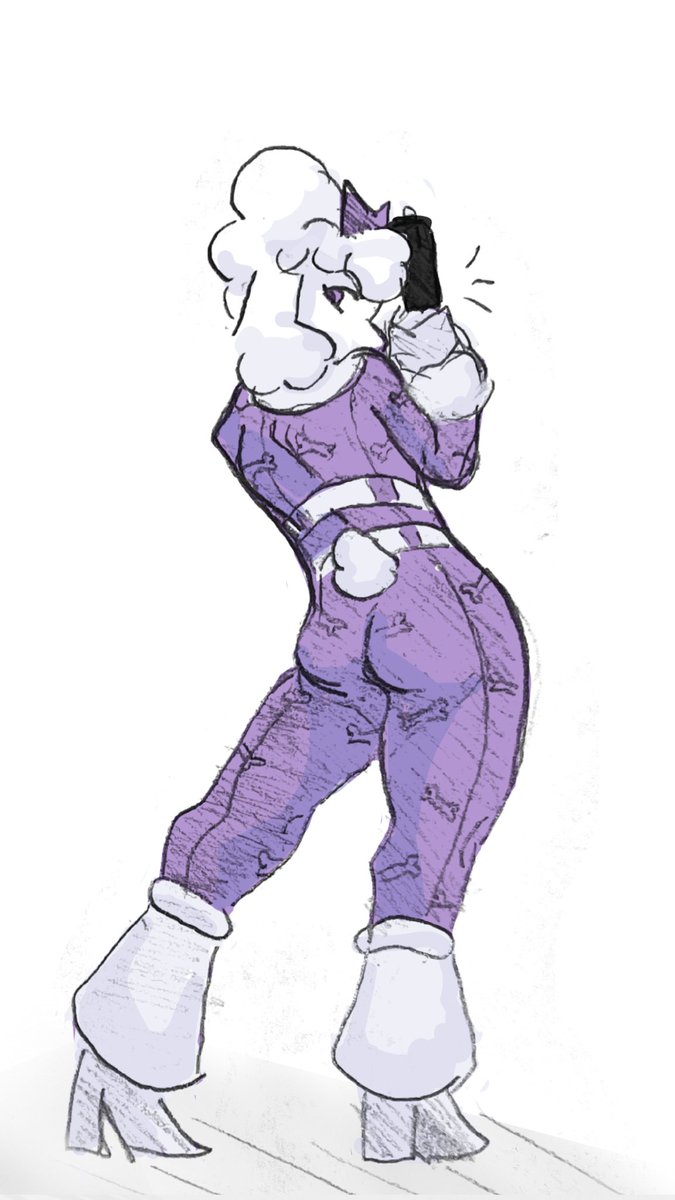 BunPicker's tweet photo. we love a bad bitch in a jumpsuit 
(silly #Fortnite poodle + cowgirl ver) https://t.co/efBaSdSGSe