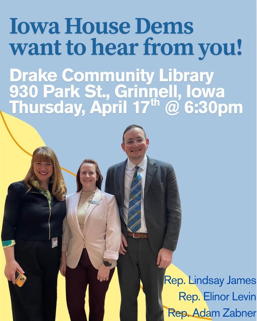 Rep. Elinor A. Levin (@levinforiowa) on Twitter photo 