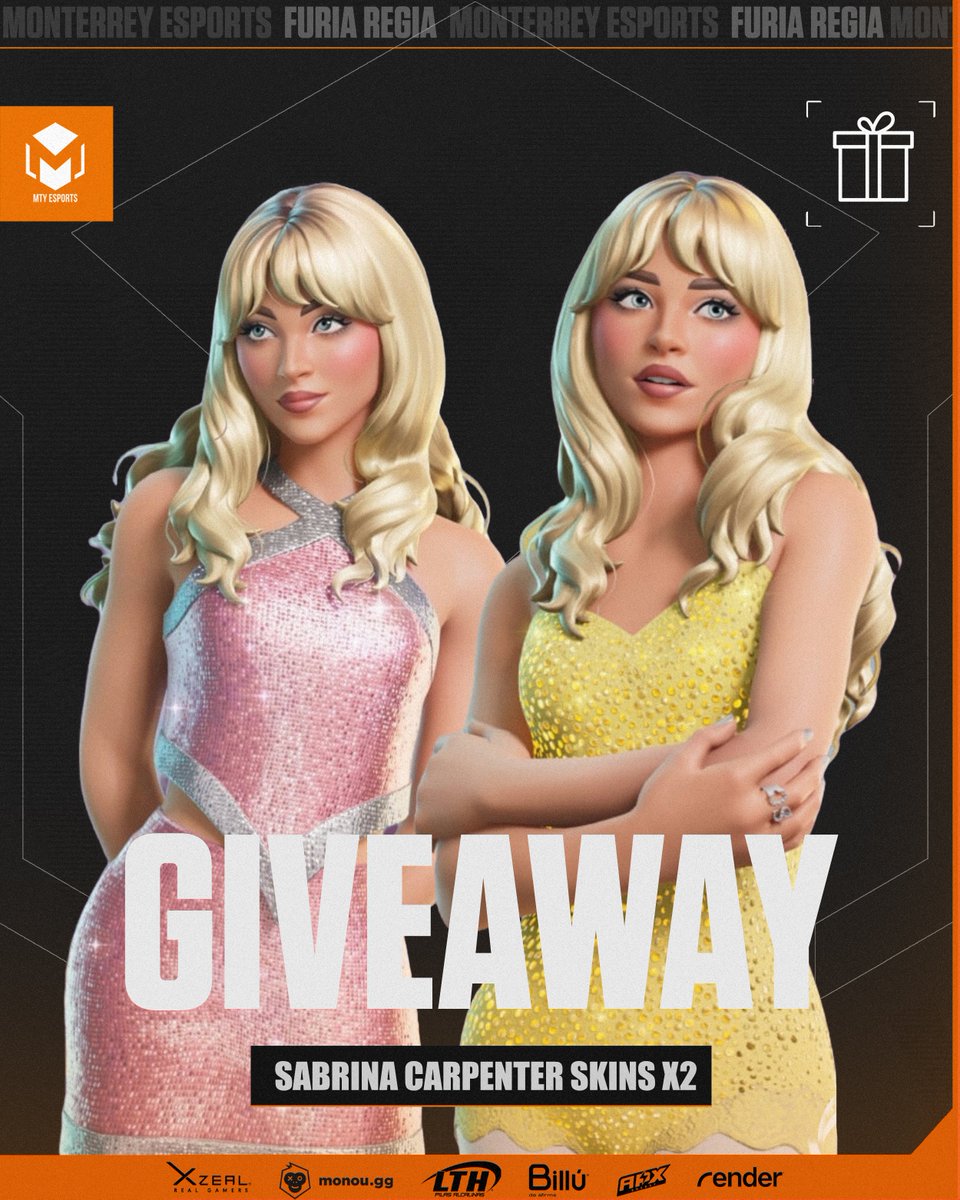 MtyEsports_'s tweet photo. 🎁 SORTEO 3 SKINS DE SABRINA CARPENTER:

✅ Seguirnos y seguir a @Melebu4 
✅ Etiquetar a 2 amigos
❤️ Dale Me Gusta y RT.

⏰ El sorteo durará 48 horas, puedes elegir la skin que gustes ¡suerte a todos!

#Fortnite https://t.co/3TvuivLm4x