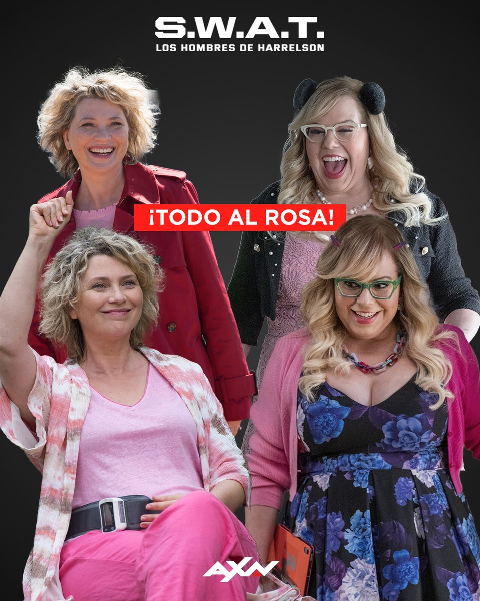 AXN_Espana's tweet photo. Las "chicas malas" de #AXN hoy van de rosa 🌸

#DíaInternacionalDelRosa

#MentesAXN #CandiceAXN https://t.co/05N22nEVGX