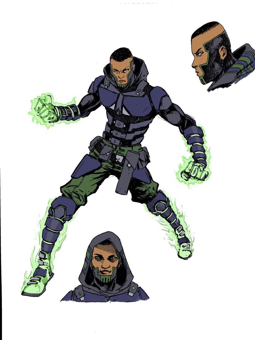 kinetic_comics's tweet photo. Character design: Agent shade https://t.co/eLNNLIoG6a