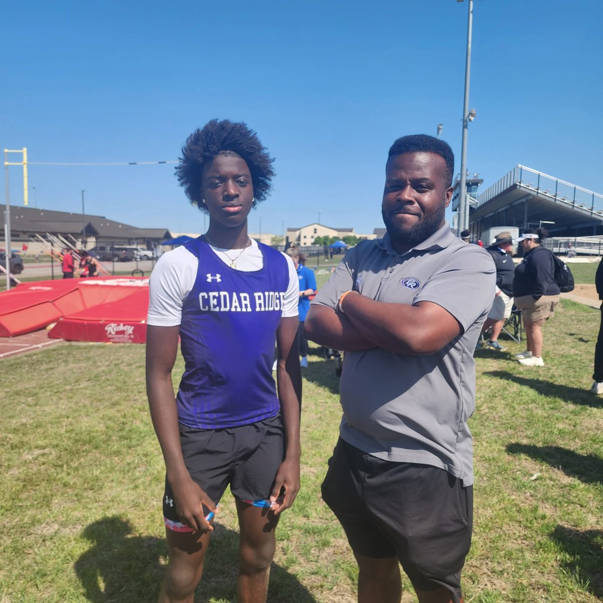 Cedar Ridge Raider Basketball (@rrcrbasketball) on Twitter photo Congratulations to our guy Jamil (<a href="/GarbaJamil1/">Jamil.garba</a>) for having his best triple jump of the season to secure his spot for regionals! #WeAreCR #CultuRe <a href="/CedarRidgeHigh/">CRHS</a> <a href="/RoundRockISD/">Round Rock ISD</a> Congratulations to our guy Jamil (<a href="/GarbaJamil1/">Jamil.garba</a>) for having his best triple jump of the season to secure his spot for regionals! #WeAreCR #CultuRe <a href="/CedarRidgeHigh/">CRHS</a> <a href="/RoundRockISD/">Round Rock ISD</a>