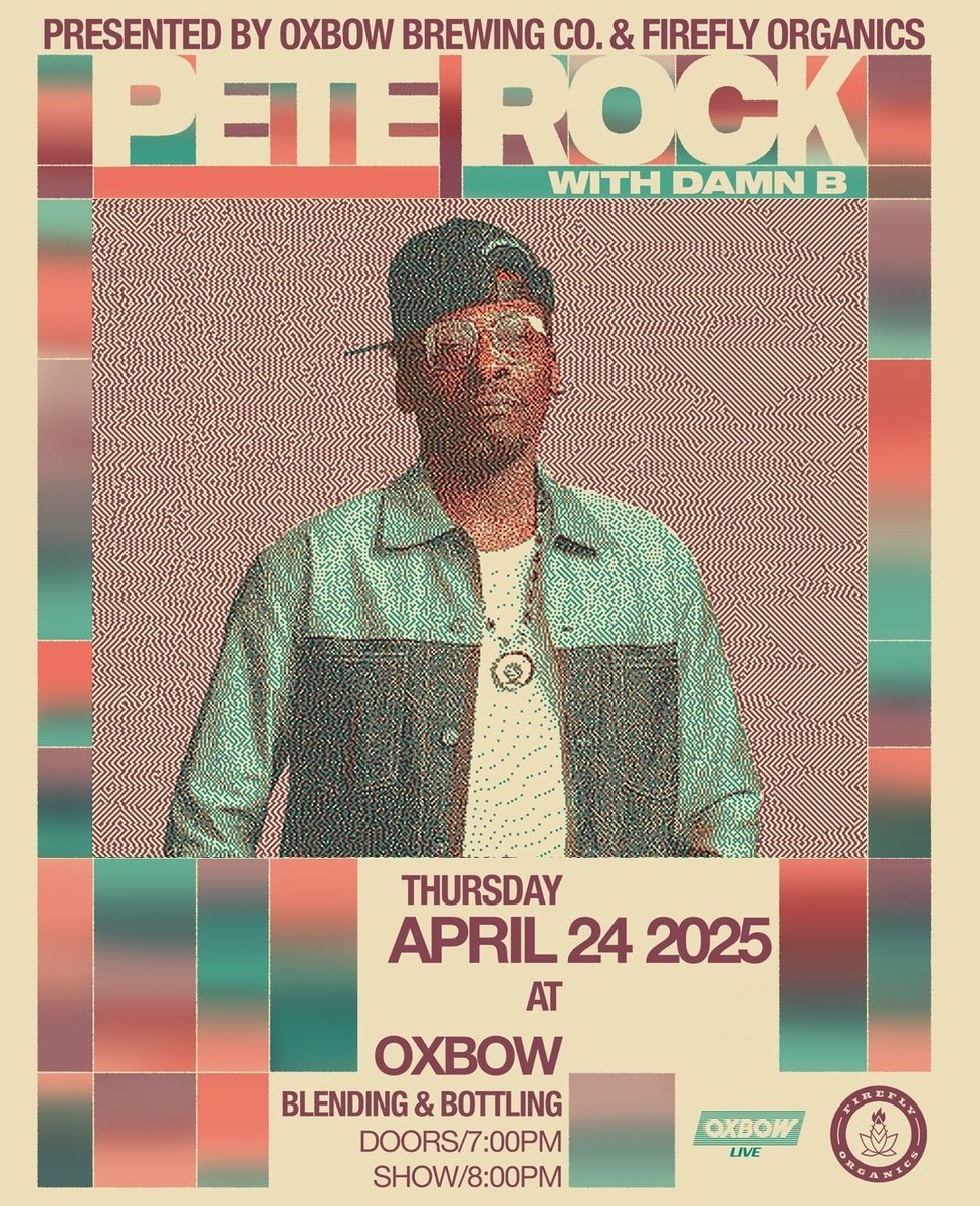 Up next!!! <a href="/PeteRock/">PETEROCK.COM</a>

For all info: 
oxbowbeer.com