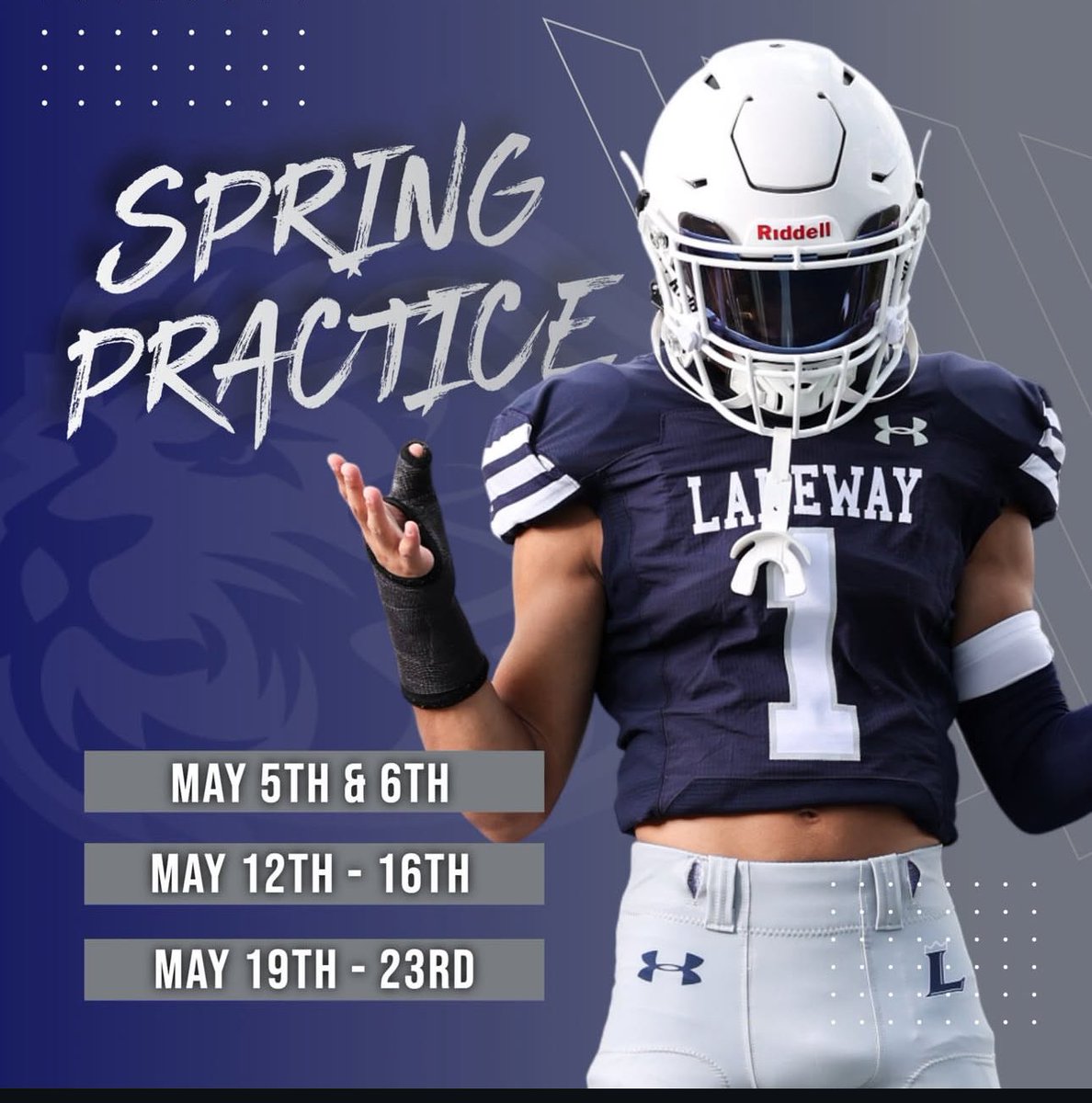 Spring practice is officially scheduled! #goLions