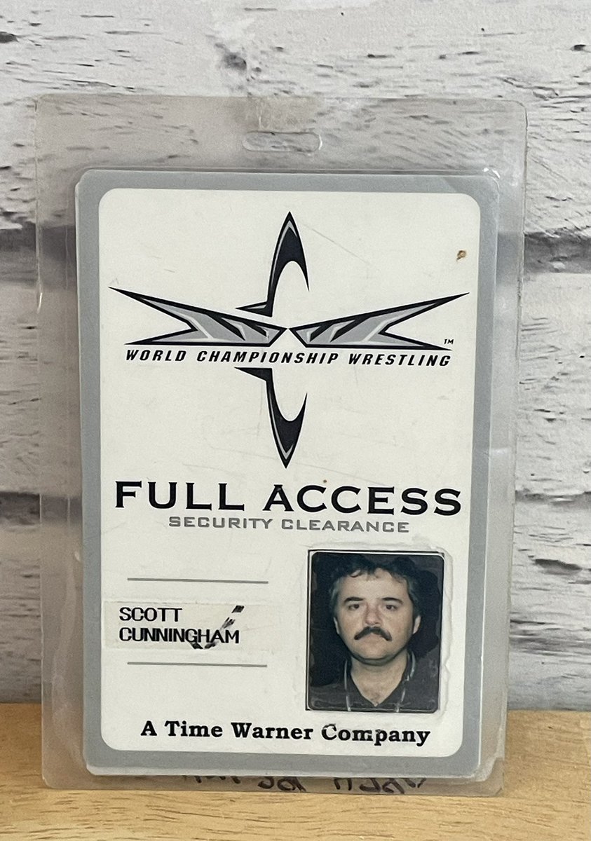 CalebGilchrist_'s tweet photo. Very rare WCW Scott Cunningham backstage pass 99 to 01
#WCW #WCWNWO #WWF #WWE #ECW #AEW #TNA #BackStage #BackStagePass #Wrestling #Wrestler #Wrestlers #WrestlingMerch #Rare #NWO #ScottCunningHam #Photographer #Photogrpahers #Sport #Sports #ScottCunningHamFilm #WolfPack https://t.co/nGghD1BDFQ