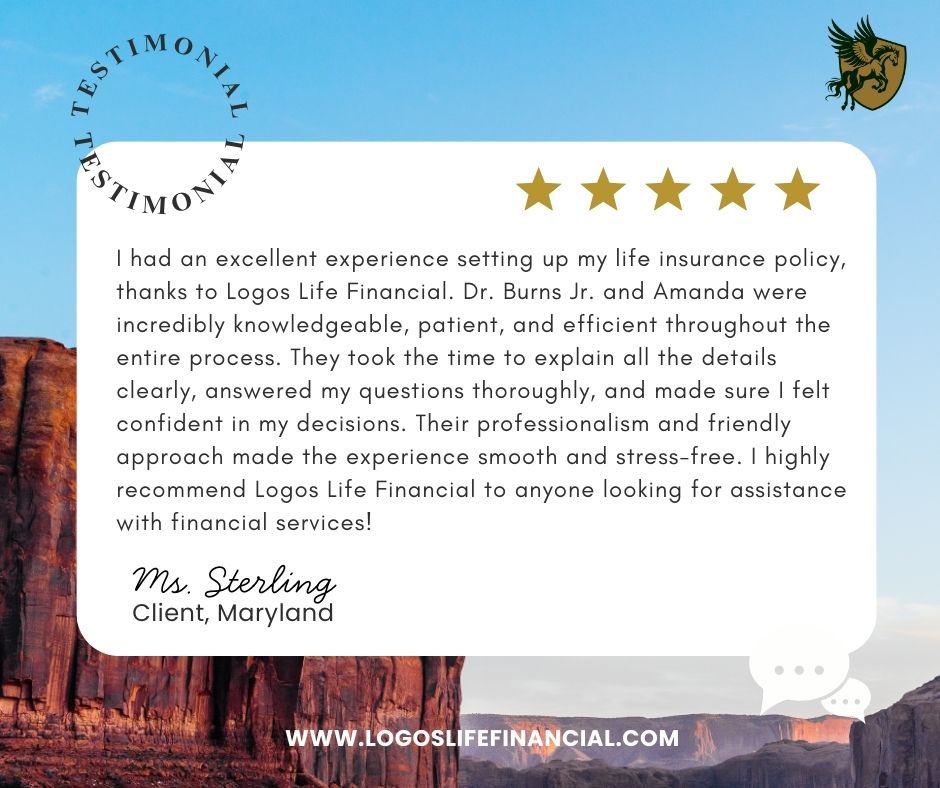 logosfinancial's tweet photo. We appreciate our clients. It's our mission to leave a lasting financial impact on the lives we touch. 

#clientsfirst 
#clientreview
#financialconfidence 
#livingbenefitslifeinsurance https://t.co/MFJHSDQIwc