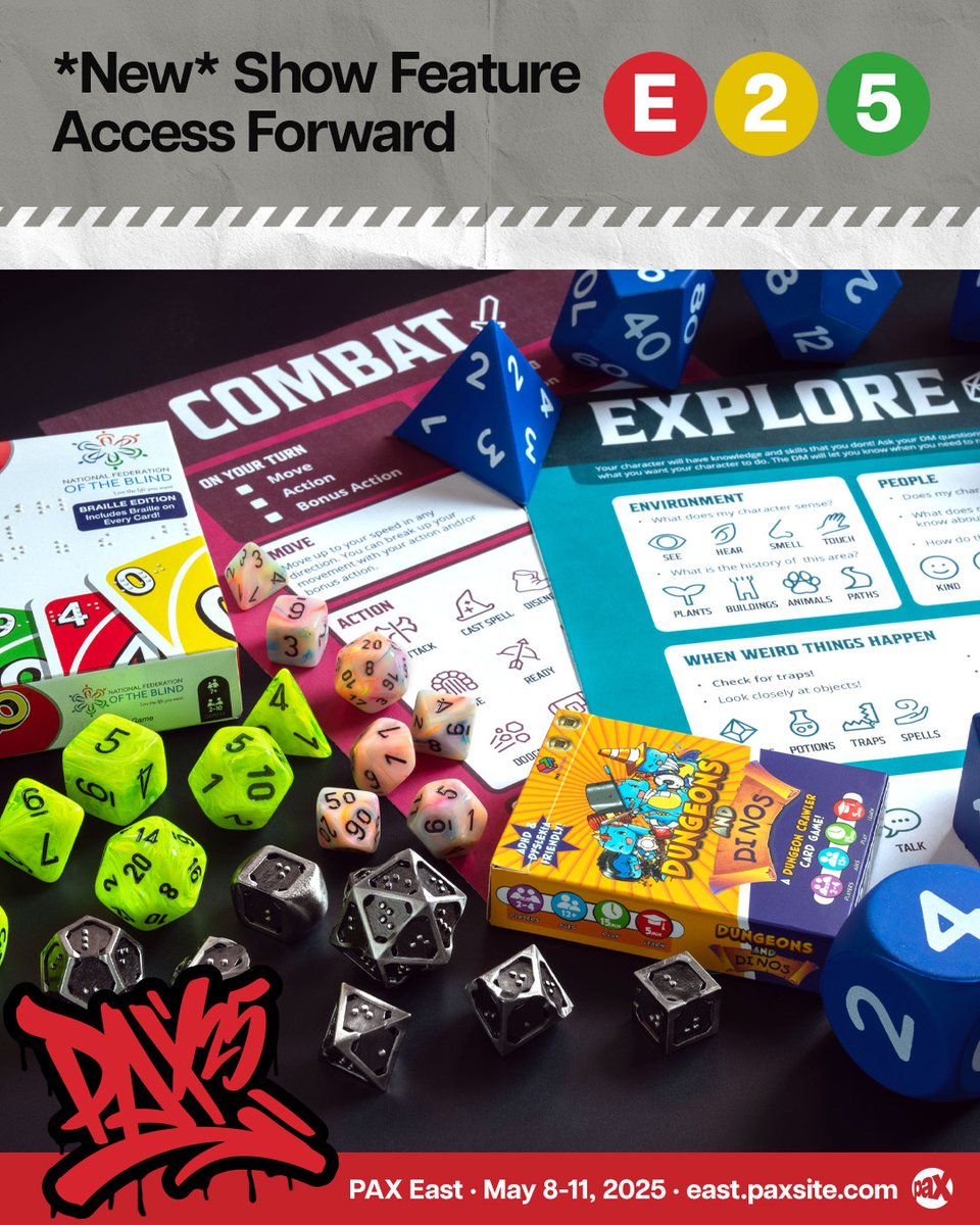 We're thrilled to be bringing our #AccessibilityInTabletop work to <a href="/pax/">PAX</a> in the form of the Access Forward Gaming Lounge debuting at #PAXEast! In partnership with friends at Open the Gates, we've created a wonderful new space. We can't wait to welcome you home 💙