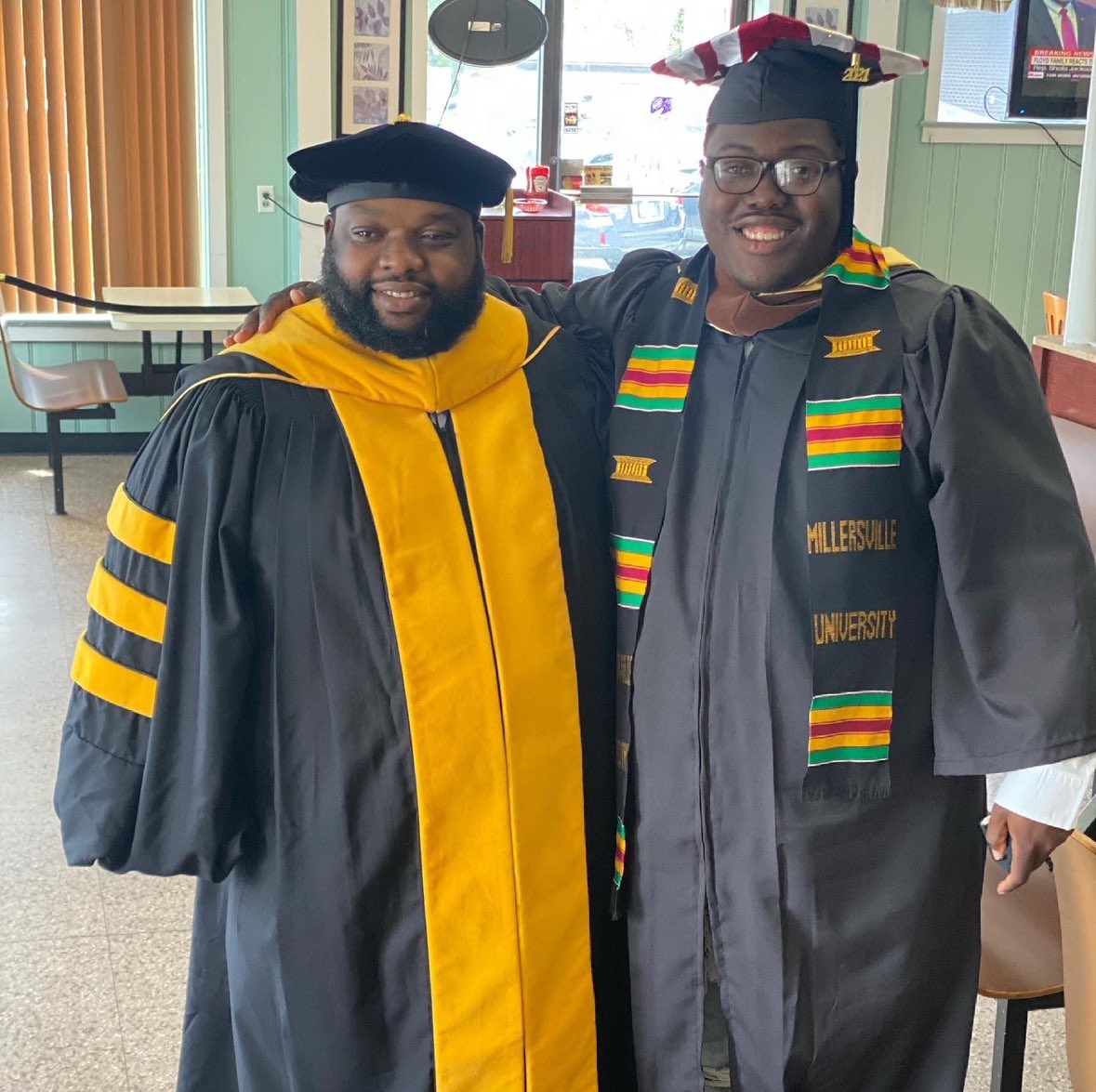 RepHarris's tweet image. Since he was 8 years I’ve tried to be a good role model, adviser, and godfather. Now, that 8 year old boy is a man and today becomes a husband. John, I’m very proud of the man you have become and I know you will be a great husband. Congrats to John and Jade💙 @millersvilleu