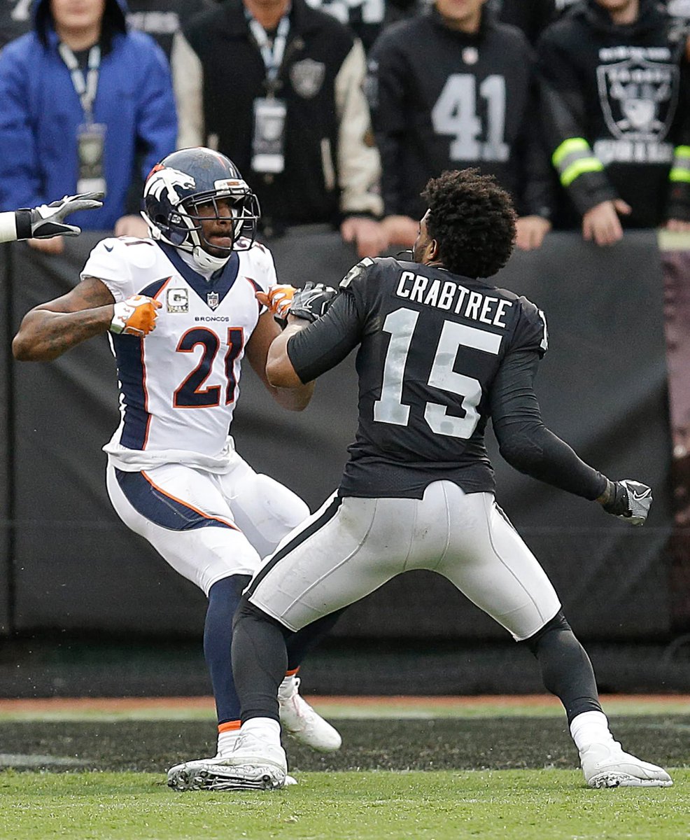 MLFootball (@_mlfootball) on Twitter photo NEWS: Aqib Talib says he squashed his legendary beef with Michael Crabtree, and his son plays on Michael's youth football team.
“My son plays on his little 'Crab 5' right now.”
“That’s my dawg”
Pretty cool; Crabtree and Talib are now completely cool.
(Via <a href="/REALPACMAN24/">ADAm Pacman Jones</a>) NEWS: Aqib Talib says he squashed his legendary beef with Michael Crabtree, and his son plays on Michael's youth football team.
“My son plays on his little 'Crab 5' right now.”
“That’s my dawg”
Pretty cool; Crabtree and Talib are now completely cool.
(Via <a href="/REALPACMAN24/">ADAm Pacman Jones</a>)