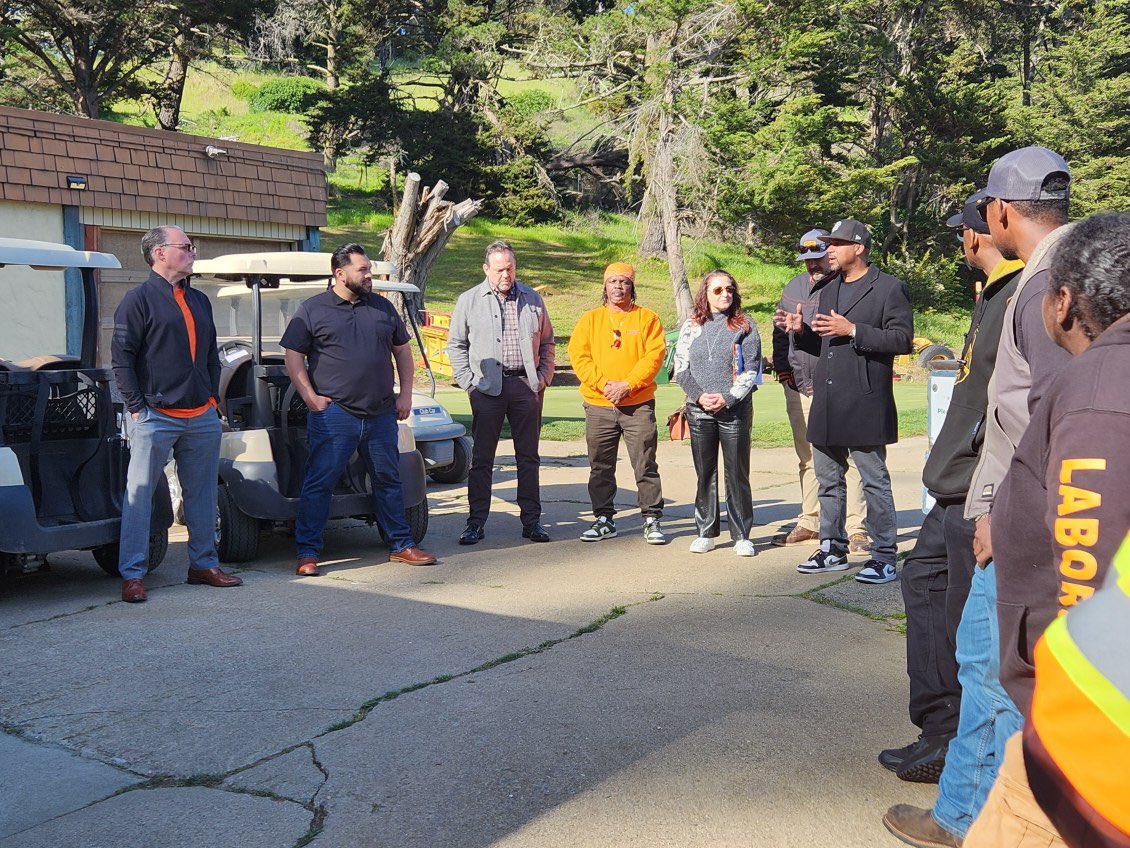 Liuna261pec's tweet photo. Our @LiUNA261 Pec Advocacy committee kept the ball by visiting and sharing with longtime Laborers friend and supporter, SF Supervisor @shamannwalton He gets it, and we can count on him! #LaborersRising #WeFightWeWin https://t.co/Ekqn9Fnb0M