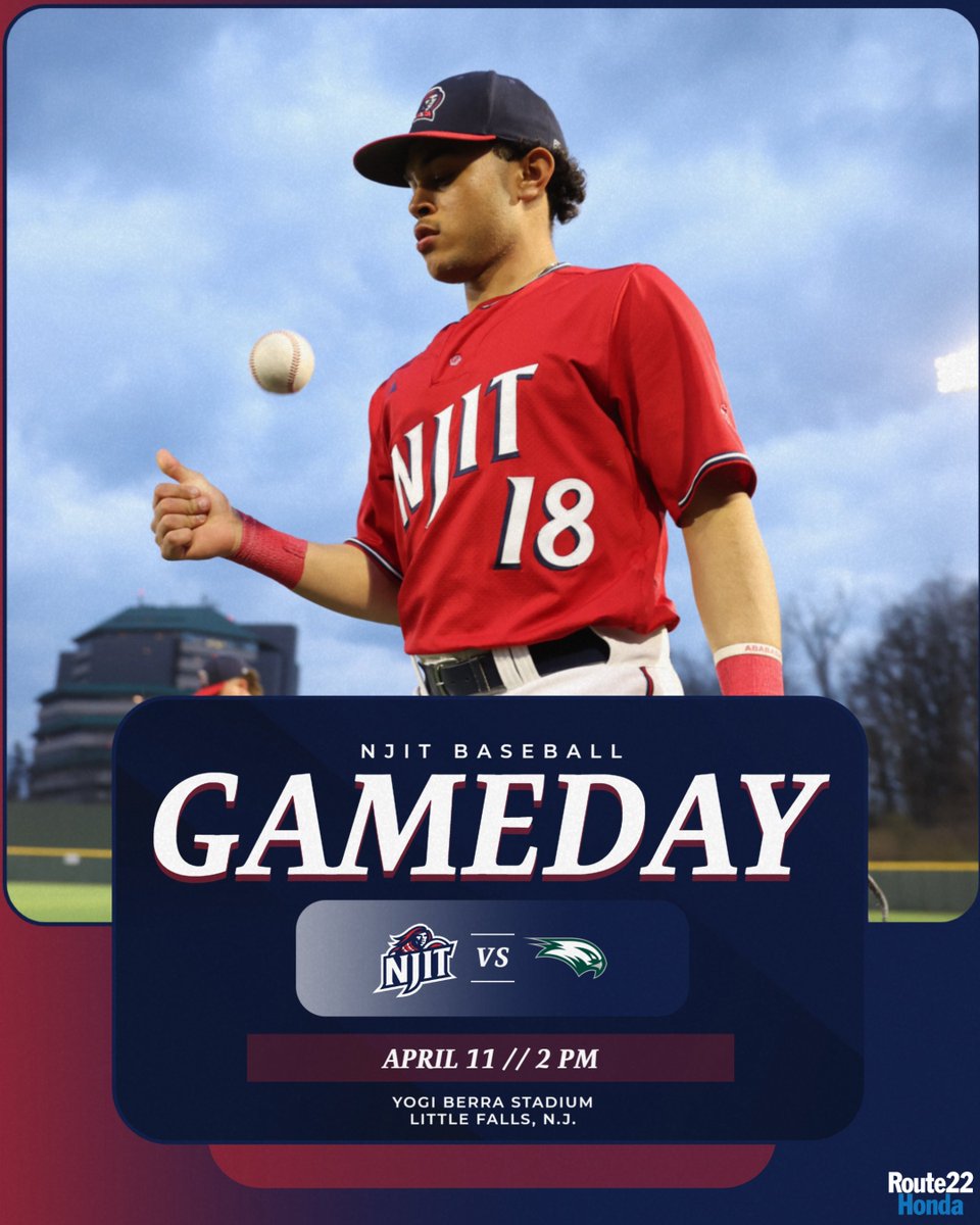 Fridays at Yogi.

🆚Wagner
📍Yogi Berra Stadium
⏰2 PM
📺americaeast.tv
📊njithighlanders.com/sidearmstats/b…

#RollTech ⚔️ | <a href="/22RouteHonda/">Route 22 Honda</a>