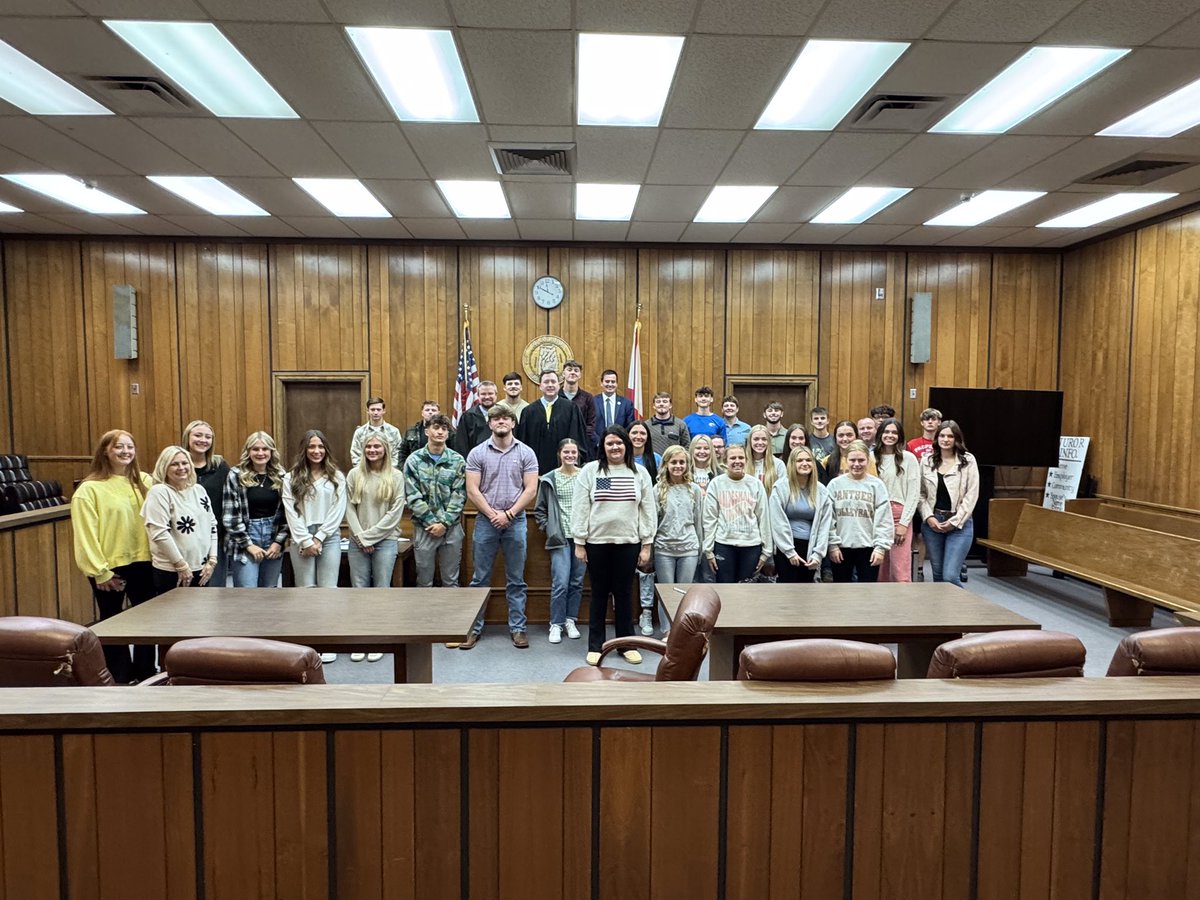 It was exciting to walk into court today and see the Senior Class from Spring Garden High School.  Thank you to the faculty and staff for bringing these students.  They were able to see proceedings in Circuit and District Court.  #mycherokee #court <a href="/weisradio/">WEIS Radio</a>