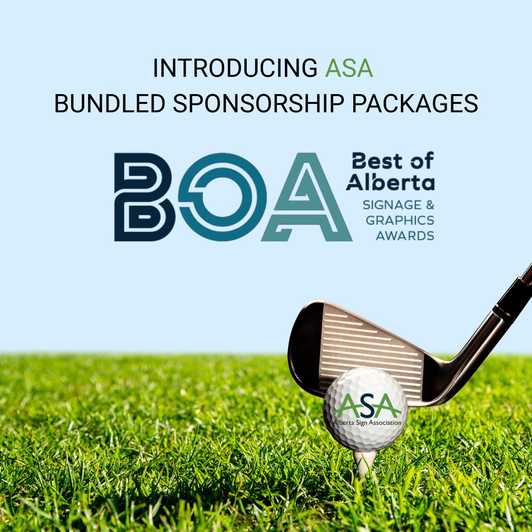 Elevate your brand by sponsoring two Alberta Sign Association events: the ASA Golf Tournament &amp; the ASA Best of Alberta Signage &amp; Graphics Awards. 

More details can be found at conta.cc/3RfPa9f
