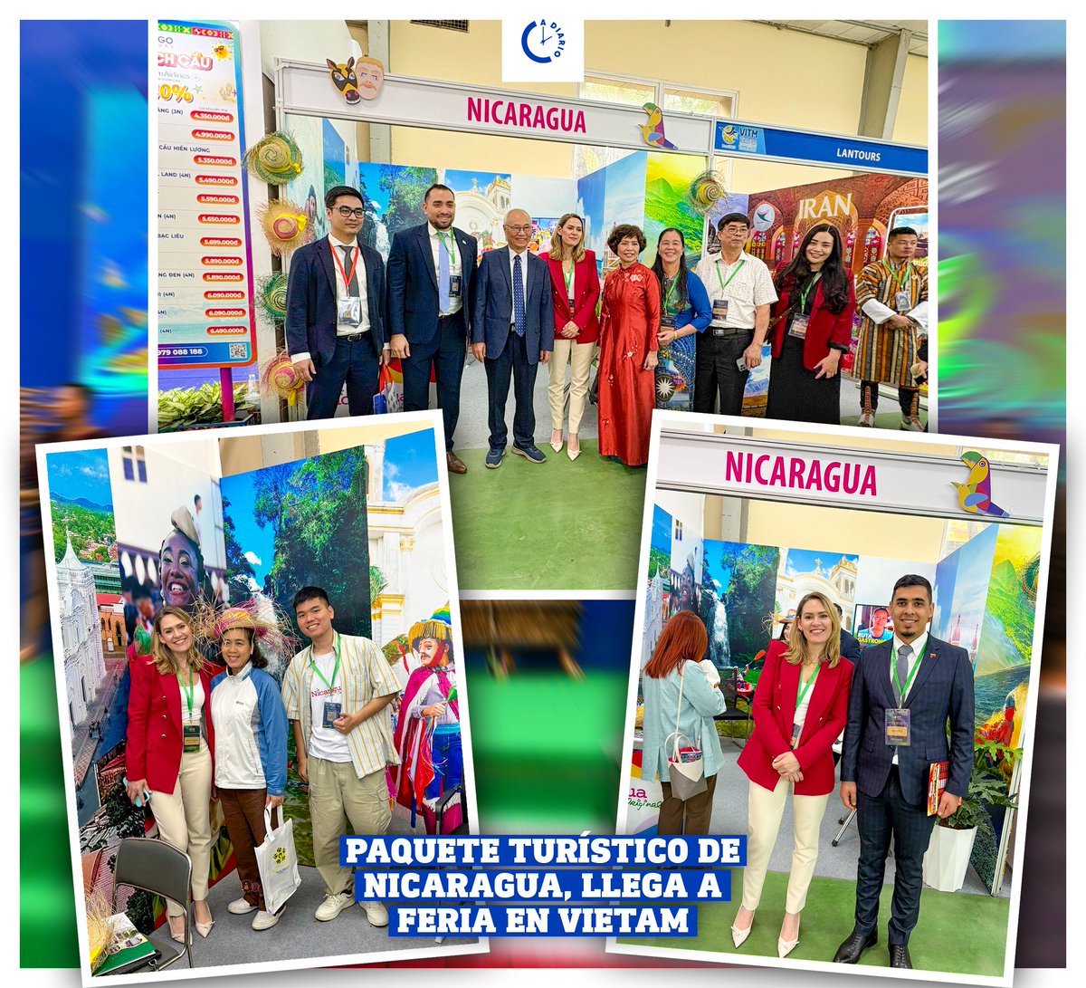 adiarionic's tweet photo. 🇳🇮 Nicaragua dice presente en Vietnam 🇻🇳

🎡 Nuestra hermosa tierra de lagos y volcanes participa en la Feria Internacional de Turismo VITM 2025 en la ciudad de #hanoi  🏙✨

#VITM 
#Nicaragua 
#FeriaTuristica 
#DestinoVerde 
#NicaraguaLinda
#turismosostenible https://t.co/Qc7OaPguna
