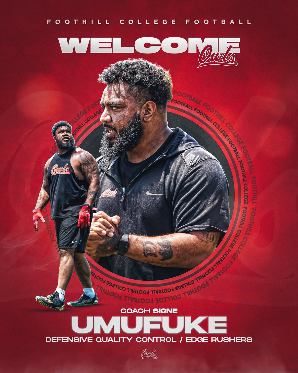 OwlFootball_'s tweet photo. Excited to welcome Coach Sione Umufuke to our staff! His experience and passion will elevate our defensive front. 
#LoopRoad 🦉 https://t.co/iiDJtEGTpx
