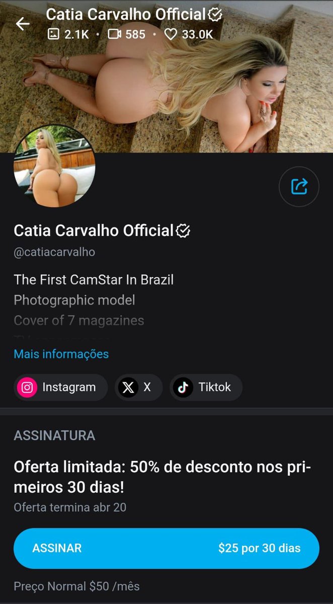 Catia Carvalho oficial @catiacarvalhoof - Twitter Profile | Sotwe