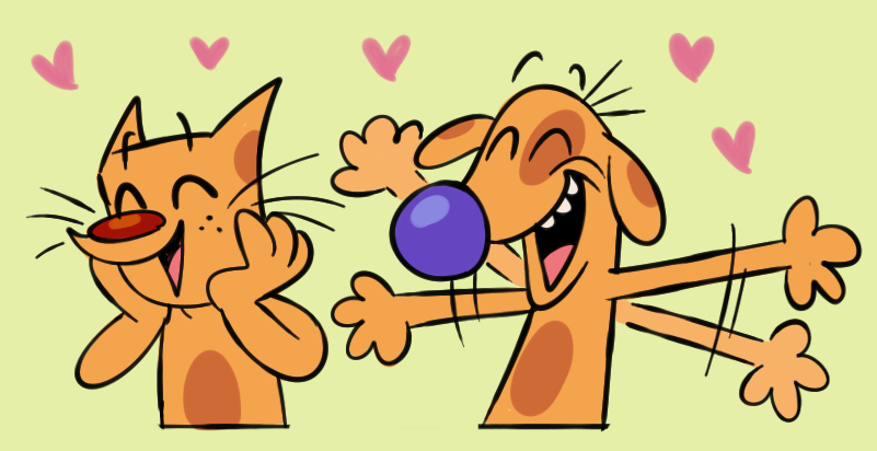 orange_cat30's tweet image. YO ESTOY BIEN FELIZ DE ENCONTRAR MÁS GENTE QUE LE GUSTA CATDOG¡¡

#catdog