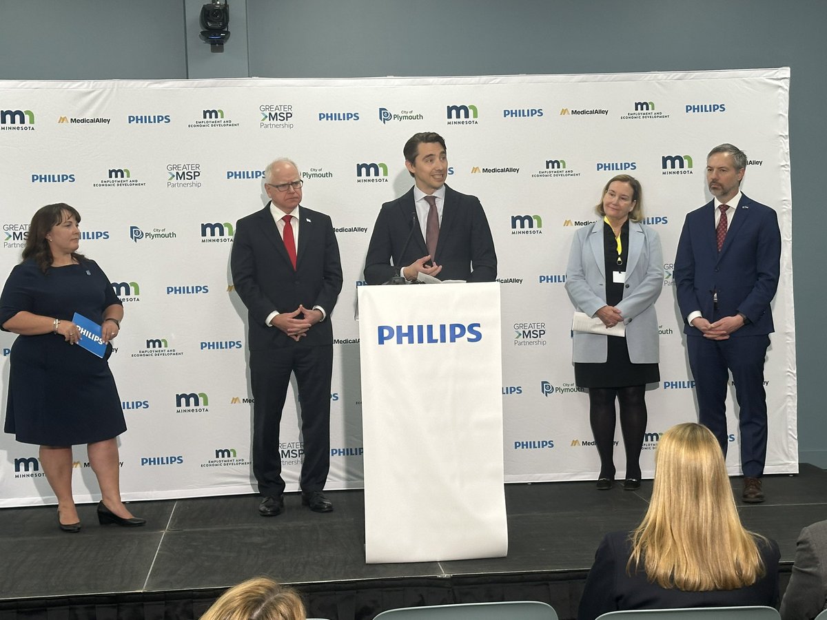McClungPR's tweet image. Enjoyed the opportunity for our firm to support the work of @GreaterMSP & other economic development partners celebrating @Philips investment in MN’s strong & growing medical technology sector. cbsnews.com/minnesota/news… #medtech @MedicalAlley