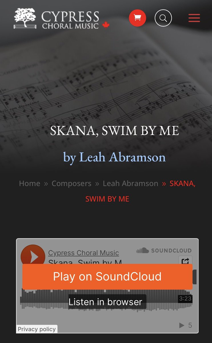 abramsonsingers's tweet photo. New choir music alert! Find it at #cypresschoralmusic https://t.co/oV1b829VoL