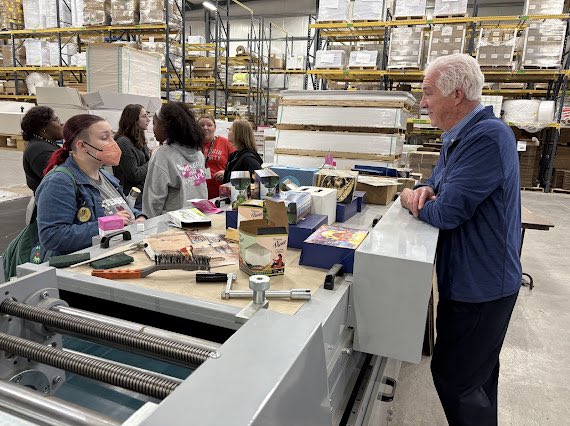 OtterbeinCOMM's tweet photo. T&amp;C magazine has been printed by WestCamp since 2012. Students toured the print facility and saw their magazine during production. Through these visits, students learn how their choices affect costs, influencing better design decisions for their clients and organizations. https://t.co/Em8MStR7ot
