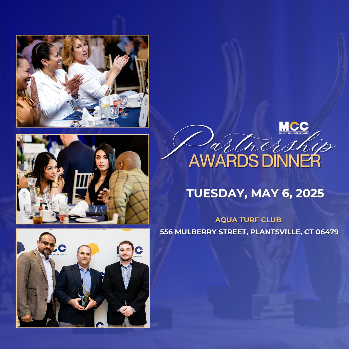 Our Annual Partnership Awards Dinner is happening on May 6, 2025, and we can't wait to celebrate the incredible impact of our community partnerships.

Sponsorship opportunities are now open — visit mccforct.org to get involved!

#MCC #Collaborate #SaveTheDate