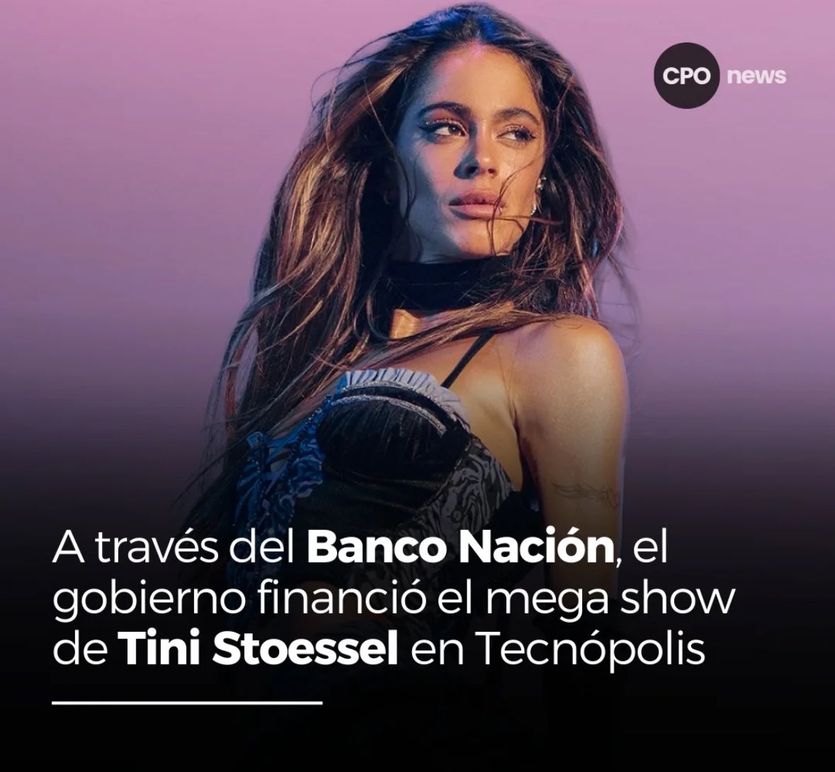 Che al presidente no lo veo tan indignado con TINI STOE$$EL 🤑